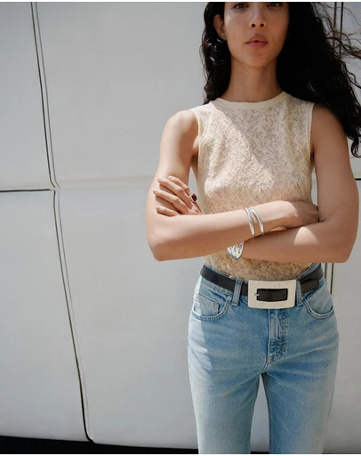 M.N.G - Openwork Knit Top