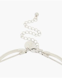 Lovisa - Waterproof Stainless Steel Chain & Pebble Layered Necklace