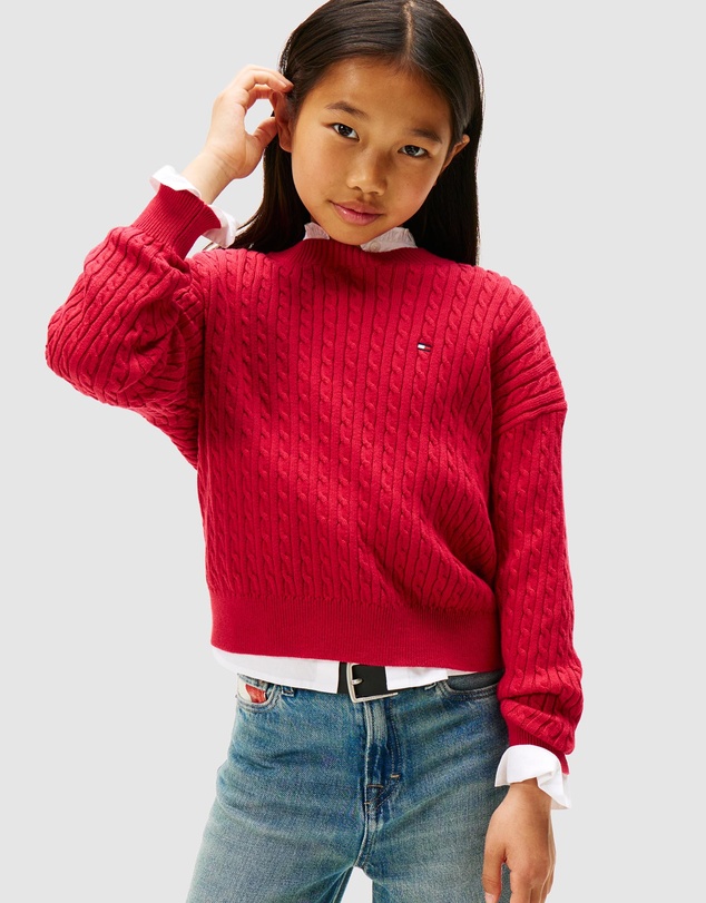 Tommy Hilfiger - Relaxed Cable Knit Jumper - Teens