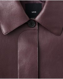 M.N.G - Faux-Leather Jacket With Pockets