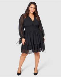 Pink Dusk by Curve Project - Shake Your Money Maker Midi Dress