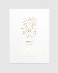 Olive et Oriel - Taurus Celestial Zodiac Art Print