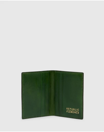 Republic of Florence - Vertical Card Holder Green