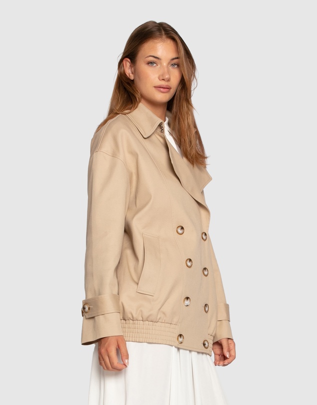 Belle & Bloom - Weekend Trench Bomber Jacket