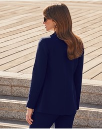 Sosandar - Side Button Tapered Leg Trousers