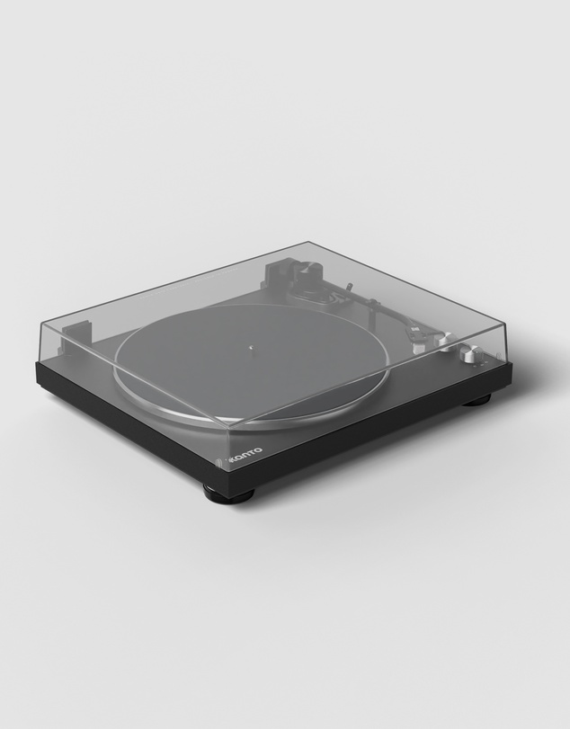 iWorld - Kanto OBI3 Turntable with Bluetooth 5.3, Preamp, and Pitch Control - Matte Black