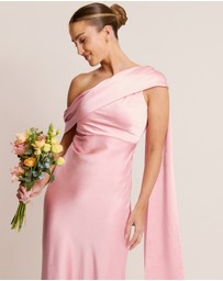 Six Stories - Drape One Shoulder Bridesmaid Dress