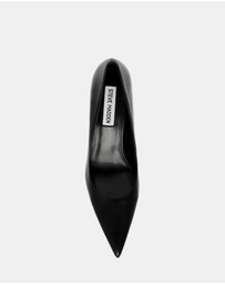 Steve Madden - Can-Do Black Leather Heels