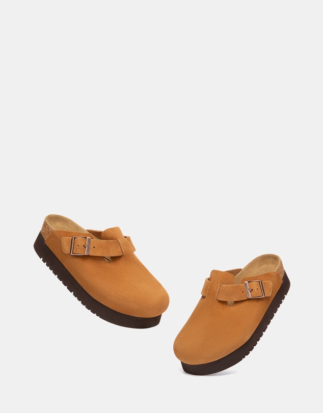 EVERAU - Australian Shepherd Ugg Berrin Platform Cow Suede Upper Loafer Oxfords Flats