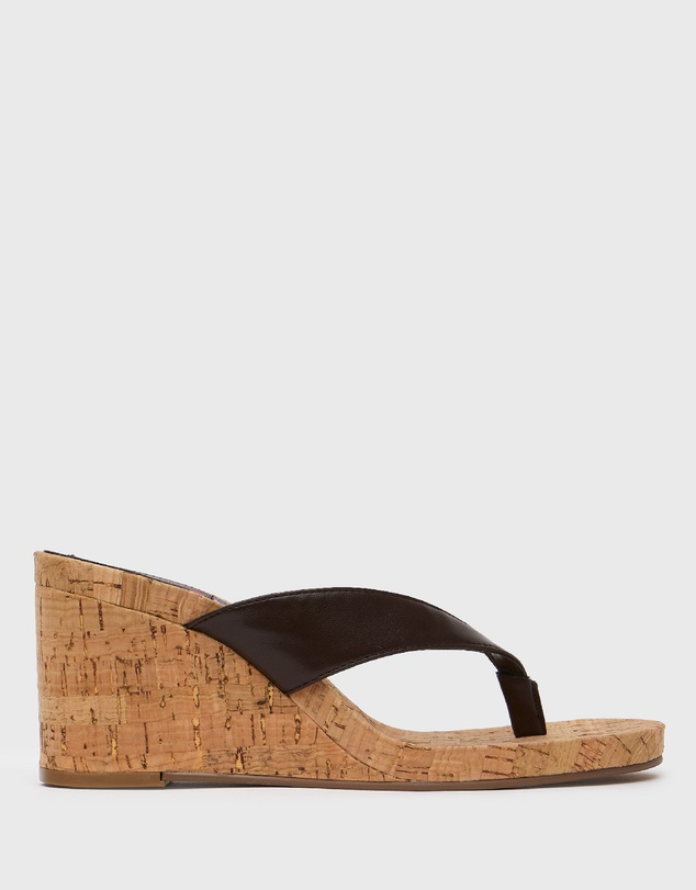 Betts - Sable 2 Thong Wedge Sandals