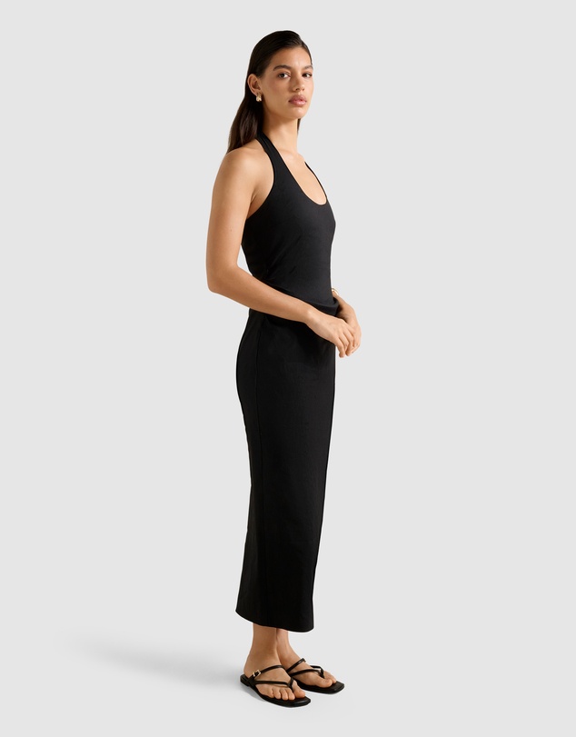 Forever New - Esmee U-Neck Stretch Linen Midi Dress