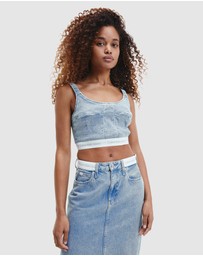 Calvin Klein Jeans - Denim Bustier Top
