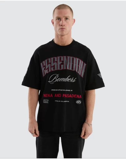 Nena & Pasadena - Essendon Game-On Loopbk Tee