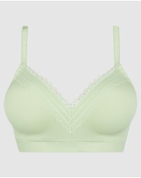 Sans Complexe - Agathe Comfortable Padded Wirefree Bra with Lace