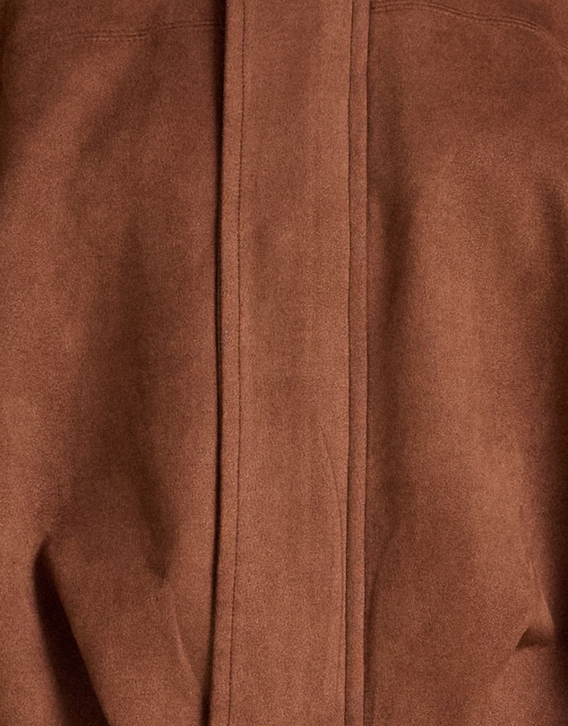 MVN - Faux Suede Bomber Jacket
