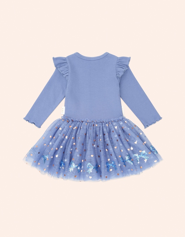 Huxbaby - Sequin Bow Tulle Dress - Babies-Kids