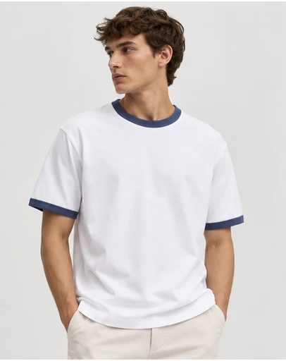 Jack & Jones - Jor Chamberi Ringer SS Crew Neck Tee
