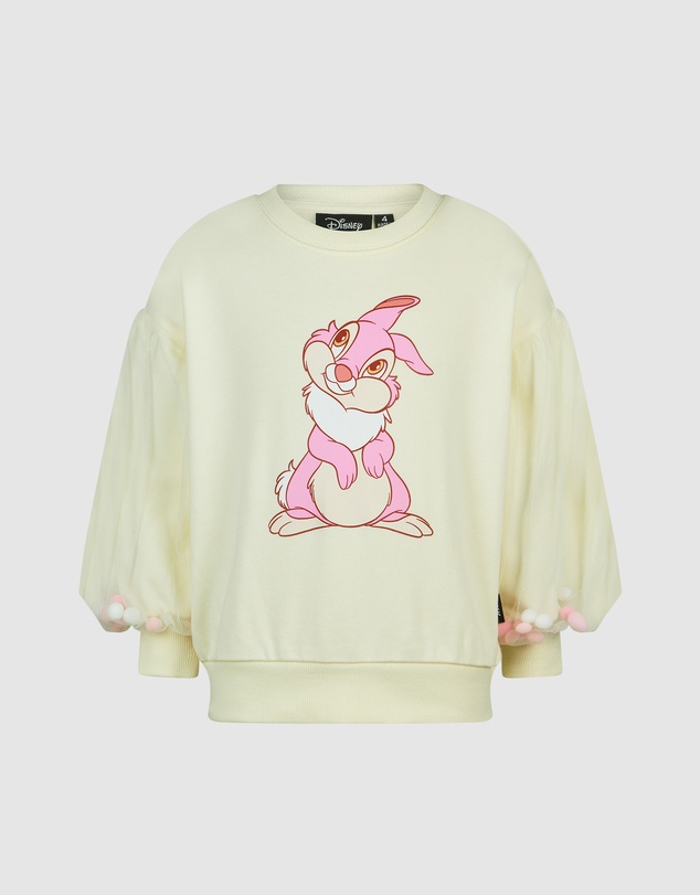 Rock Your Kid - Disney Thumper Pom Pom Sweatshirt in Cream