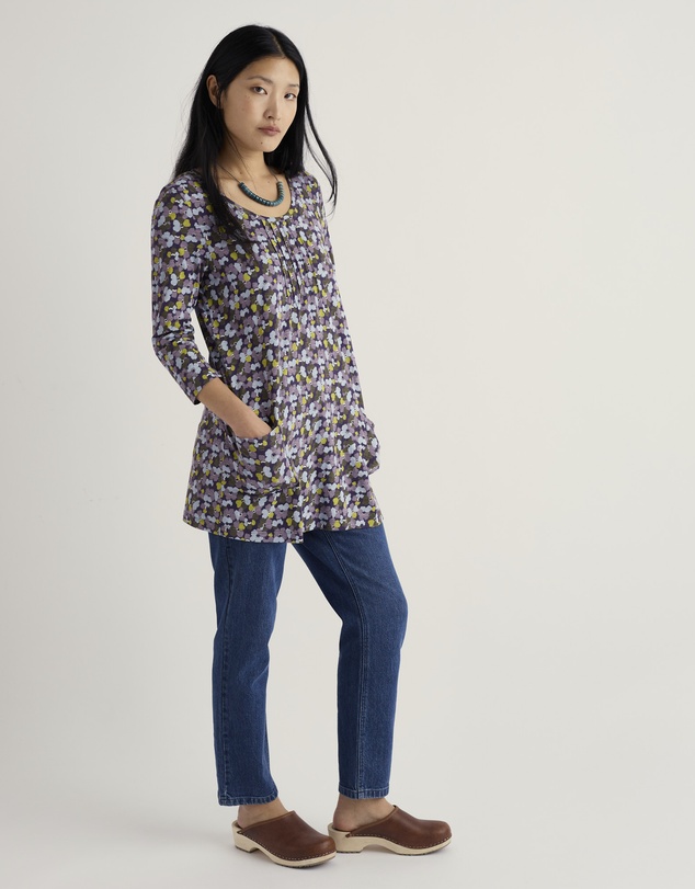 Seasalt - Seasalt Cornwall Multi Busy Lizzy 3/4 Sleeve Slub Jersey Tunic