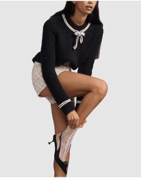High Heel Jungle - Frill Neck Sock
