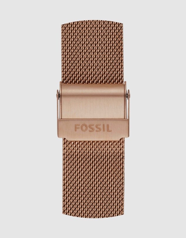 Fossil - Rose Gold-Tone Strap Bar - Ladies