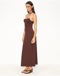Dazie - Shorefall Contrast Maxi Dress