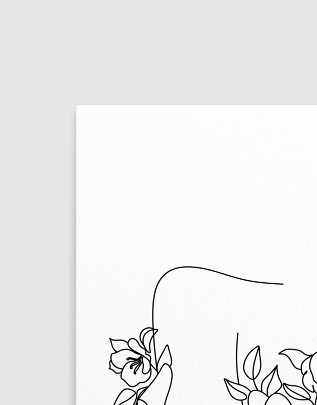 Olive et Oriel - Flower Girl Art Print