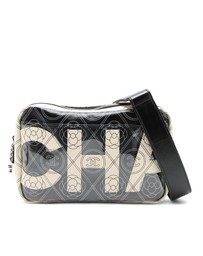 Pre-Loved by Azura Reborn - Pre-Loved Coated Canvas Camellia Logo Camera Bag