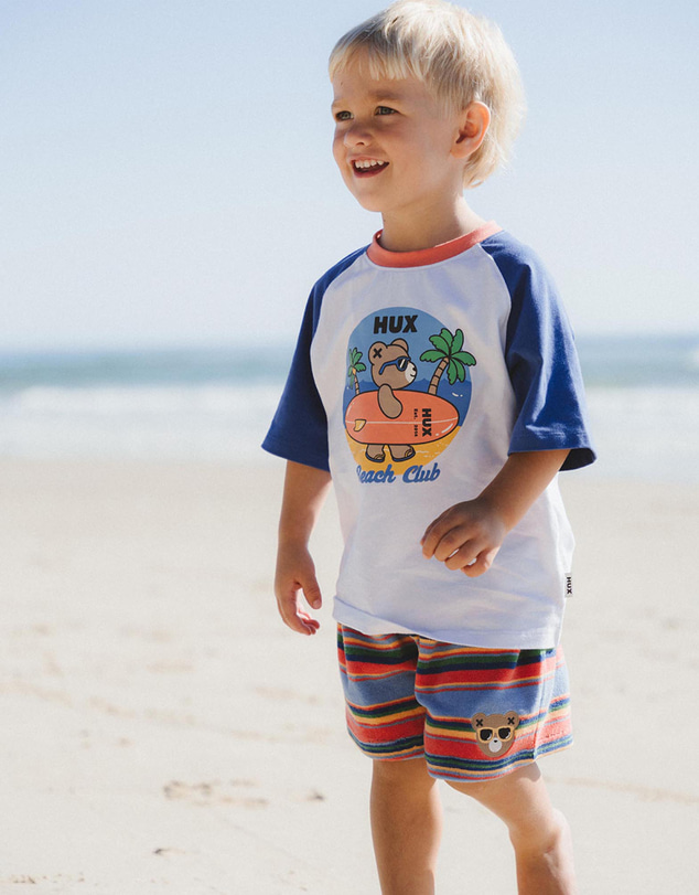 Huxbaby - Cool Surfer Hux Raglan Tee - ICONIC EXCLUSIVE - Babies-Kids