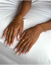 HOUSE OF SLANI - Adeline Wave Gold Ring