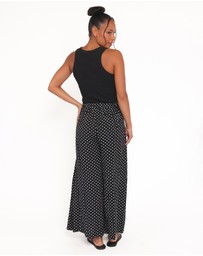 Petal & Pup - Neveah Pant - Black Polka Dot