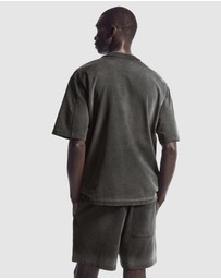 COS - Oversized Faded Mock-Neck Shirt
