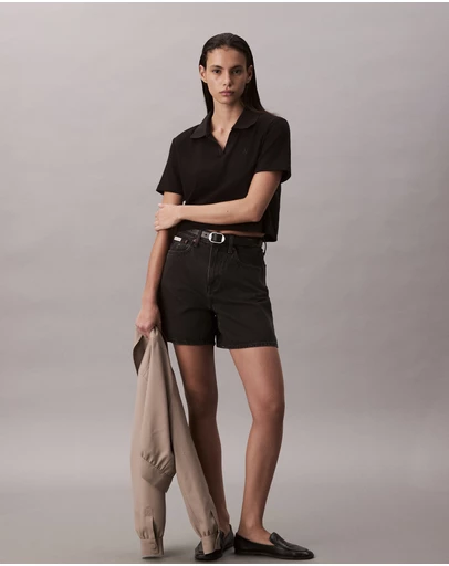 Calvin Klein Jeans - High Rise A-Line Denim Shorts