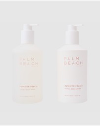 Palm Beach Collection - Summer Peach Hand & Body Wash + Lotion Set