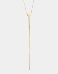 Elli Jewelry - Necklace Crystal Circle 925 Sterling Silver Gold-Plated