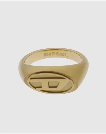 Diesel - Steel Gold-Tone Ring