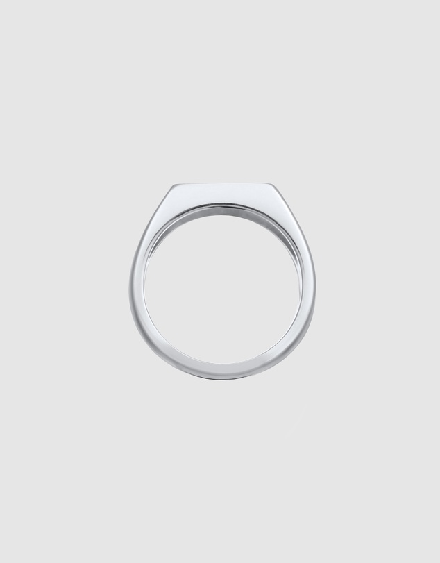 Kuzzoi - ICONIC EXCLUSIVE - Enamel Signet Ring in 925 Sterling Silver