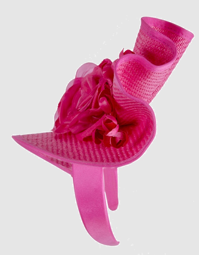 Fillies Collection - Bespoke Sculpted Fuchsia Racing Fascinator