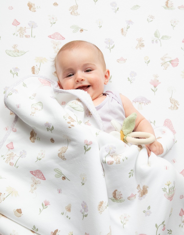 Living Textiles - 2 Pack Organic Cot Fitted Sheet - Whimsical Wonderland