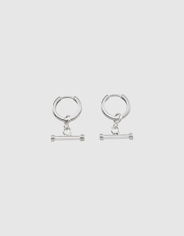 Von Treskow - T-Bar Huggie Hoop Earrings