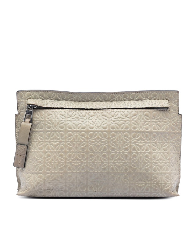 Pre-Loved by Azura Reborn - Pre-Loved Embossed Calfskin Anagram Repeat T Clutch