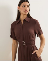 Atmos&Here - Harriet Viscose Twill Midi Dress