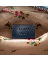 Pre-Loved by Azura Reborn - Pre-Loved Small GG Marmont Matelasse Denim Pearly Crossbody