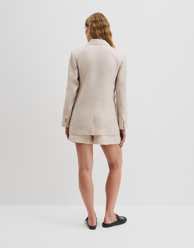 Country Road - Organically Grown Relaxed Fit Linen Blazer