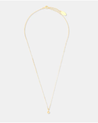 Georgini - Natural Opal And Diamond October Gold Pendant