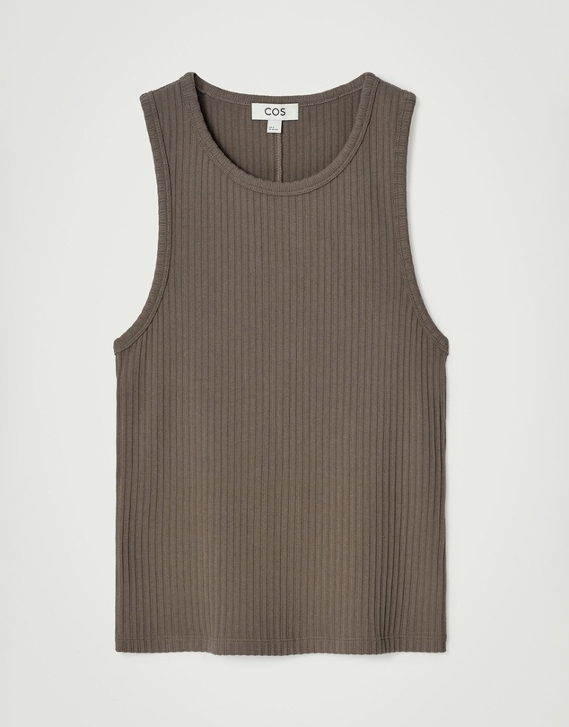 COS - Slim Ribbed Cotton Tank Top