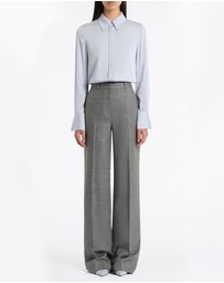 Carla Zampatti - Grey Melange Wool Suiting Pant