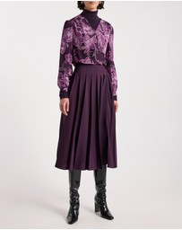 David Lawrence - Garnet Silk Blouse