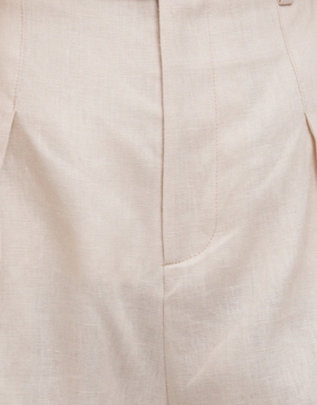 FRIEND of AUDREY - Émilion Linen Belted Shorts