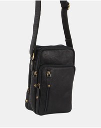 Pierre Cardin - Pierre Cardin Rustic Leather Cross Body Bag